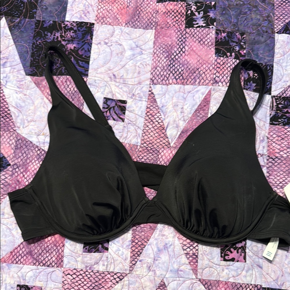 Black Women's swim top